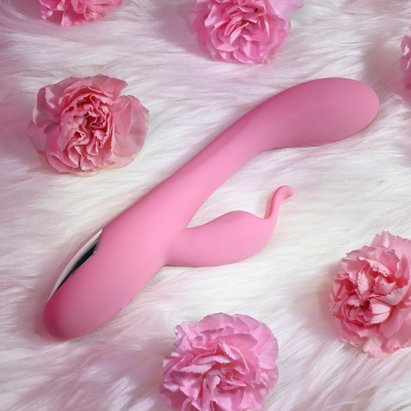 Adam & Eve Rechargeable Slimline Rabbit Dual Stimulation - - Rabbit Vibrators