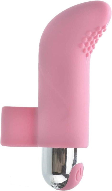 Adam & Eve Silicone Rechargeable Finger Vibe Textured Tip - - Finger and Tongue Vibrators