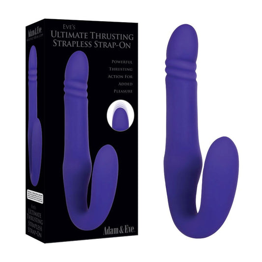 Adam & Eve Thrilling Strapless Strap On with Thrusting Motion - - Strap On Sextoys
