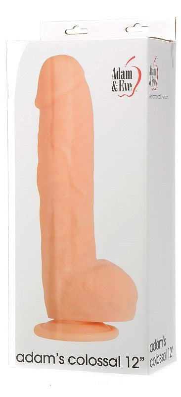Adam & Eve Adams Colossal 12 Inch Dong with Suction Cup - - Realistic Dildos