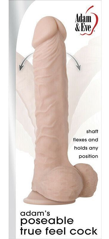 Adam & Eve Adams Posable True Feel Pleasure Toy Hands Free Delight - - Realistic Dildos