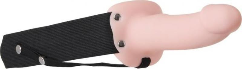 Adam & Eve Adams Flexskin Hollow Strap On with Extensions - - Strap On Sextoys