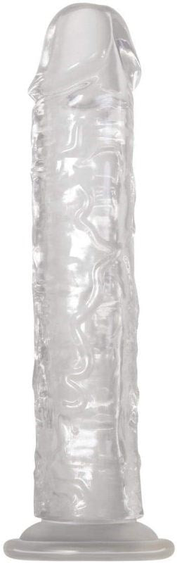 Adam & Eve Crystal Clear 8 Inch Dong Transparent Dildo - - Realistic Dildos