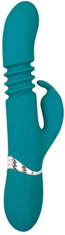 Adam & Eve Eves Rechargeable Thrusting Rabbit with Dual Motor Vibration - Rabbit Vibrators