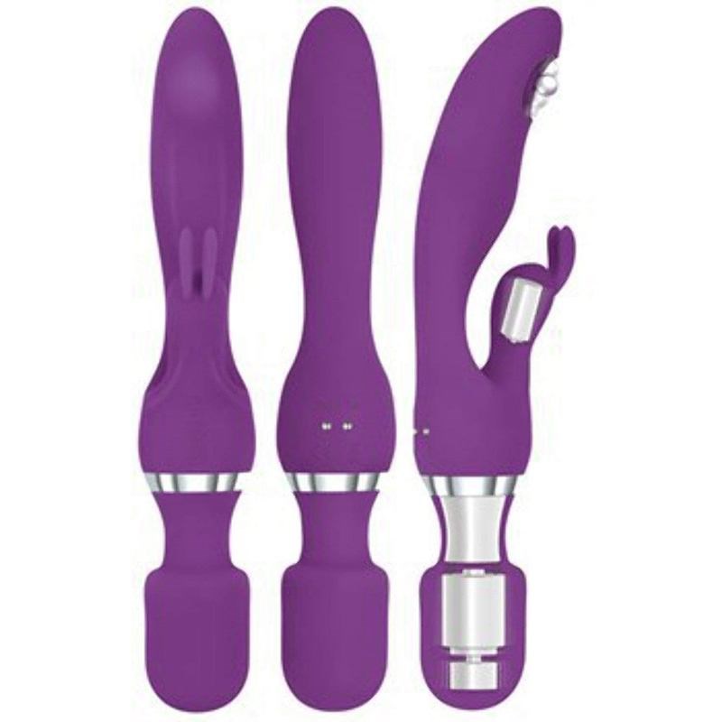 Adam & Eve The G Motion Rabbit Wand Dual Motor Vibrator - - Rabbit Vibrators