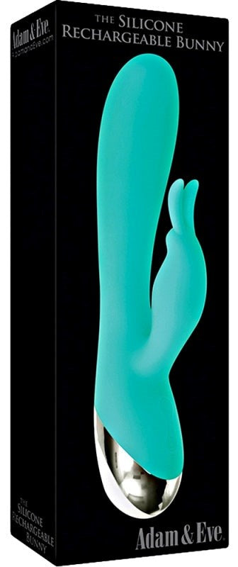 Adam & Eve The Silicone Rechargeable Bunny Dual Vibrator - - Rabbit Vibrators