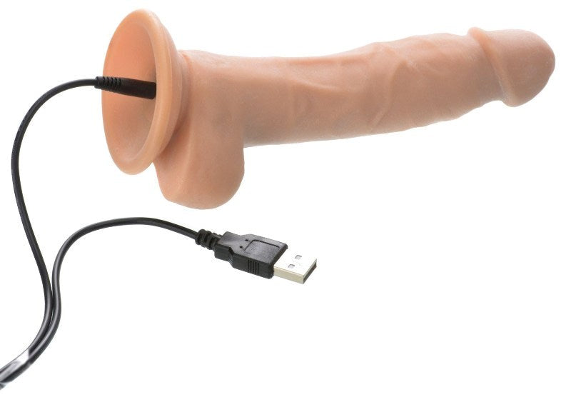 Adam & Eve Adams True Feel Rechargeable Dildo with Remote Control - - Vibrating Dildos