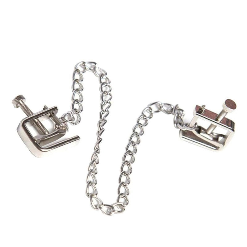BDStyle Adjustable Nipple C Clamps with Precision Thumbscrew Control - - Breast and Nipple Toys