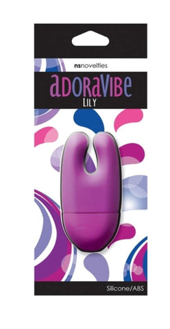 NS Novelties AdoraVibes Lily Purple Dual Motor Clitoral Vibrator - Personal Massagers