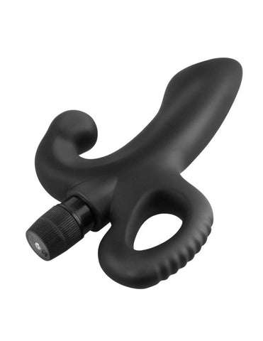 Pipedream Products Anal Fantasy Vibrating Prostatic Play Massager Curved Shaft - Prostate Toys