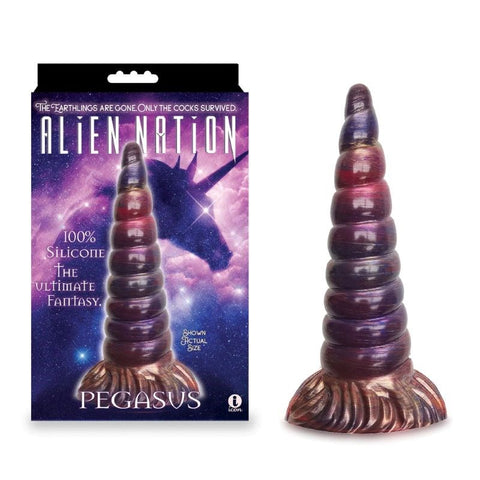 Icon Brands Cosmic Unicorn Delight Alien Nation Pegasus Vibrating Prostate - Non-Realistic Dildos
