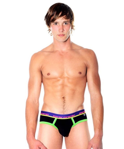 Andrew Christian Almost Naked Eclipse Brief w/ Show It Black with Enhancement - Jocks and G-Strings