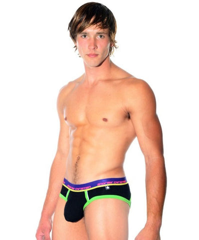 Andrew Christian Almost Naked Eclipse Brief w/ Show It Black with Enhancement - Jocks and G-Strings