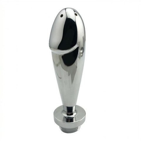 BDStyle Alumi Tip Shower Nozzle Premium Aluminum Anal Douche Attachment - Steel Sex Toys