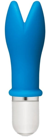 Doc Johnson American Pop Wham! 10 Function Vibrator Blue Pop Art Design - Waterproof Vibrators