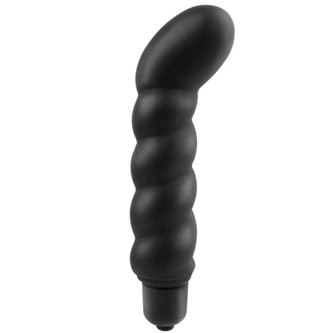 Anal Fantasy Collection Ribbed P Spot Vibrator with Tapered Tip Design - Prostate Toys