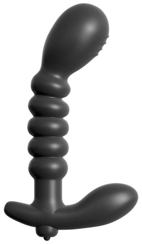Anal Fantasy Collection Ribbed Prostate Vibrator with Curved Design - Prostate Toys