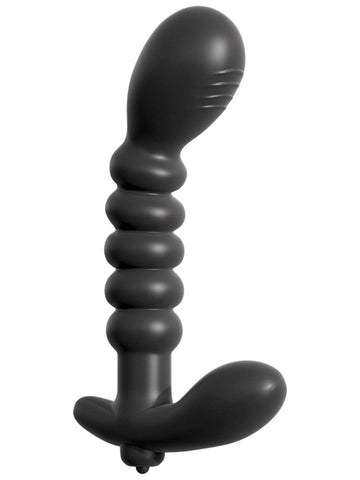 Anal Fantasy Collection Ribbed Prostate Vibrator with Curved Design - Prostate Toys