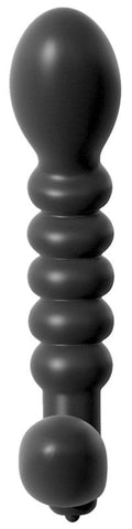 Anal Fantasy Collection Ribbed Prostate Vibrator with Curved Design - Prostate Toys