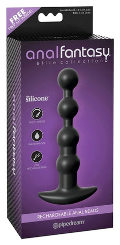 Anal Fantasy Elite Collection Rechargeable Anal Beads - Anal Beads and Balls