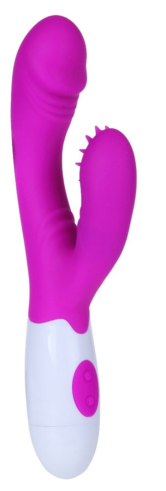 Baile Andre Silicone Rabbit Vibrator with 7 Vibration Functions - - Rabbit Vibrators