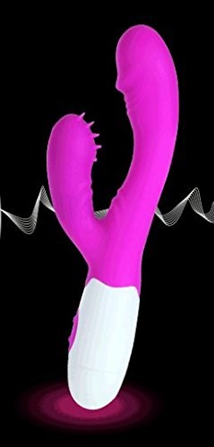 Baile Andre Silicone Rabbit Vibrator with 7 Vibration Functions - - Rabbit Vibrators