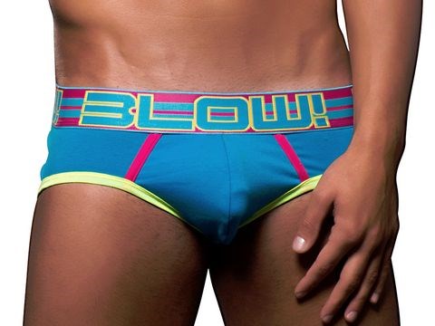 Andrew Christian BLOW! Boxer Turquoise with Show It Enhancement Technology - Mens Briefs And Boxers