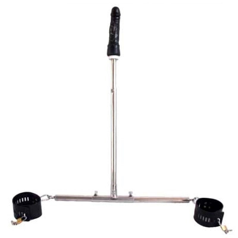 Ankle Spreader Bar With Dildo Experience Cock Control - - Spreaders and Hangers