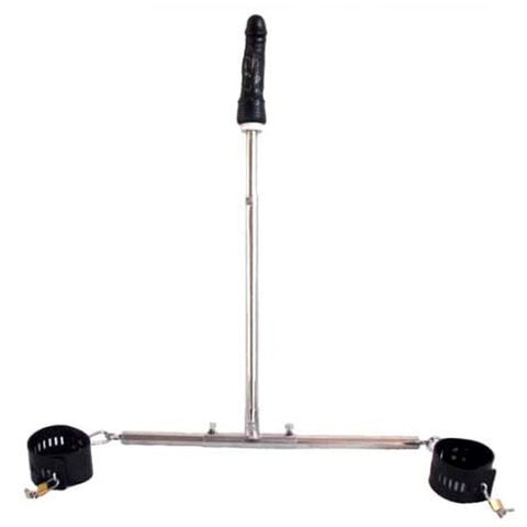 BDStyle Ankle Spreader Bar With Dildo Experience Cock Control Restraint - Spreaders and Hangers