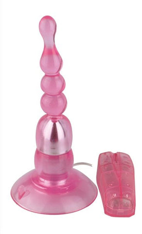 Aphrodisia Crystal Sucker Anal Beads Vibe Remote Controlled Vibrator - Prostate Toys