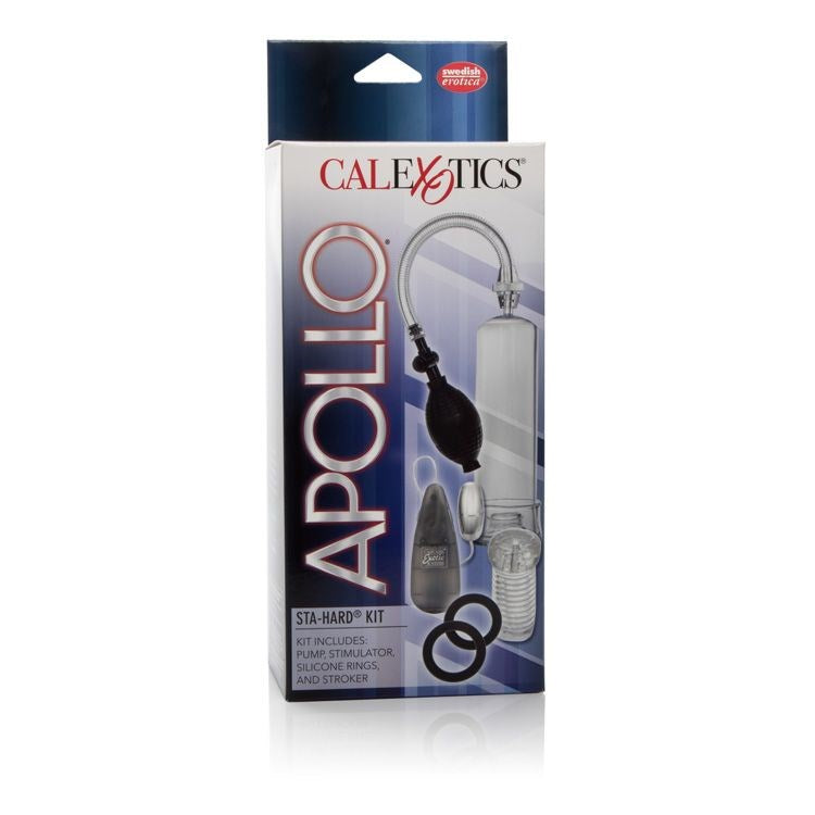 Apollo Sta-Hard Penis Pump Kit Be Long and Stay Hard. - - Sex Kits