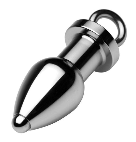 XR Brands Arsenal Aluminum Tunnel Plug With Removable Core Premium Metal - Steel Sex Toys