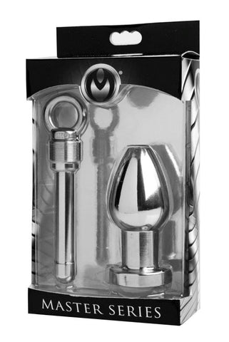 XR Brands Arsenal Aluminum Tunnel Plug With Removable Core Premium Metal - Steel Sex Toys