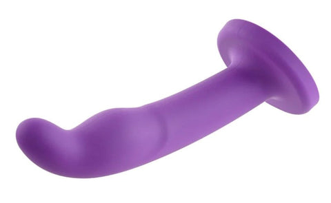 Sportsheets Astil 8 in. Suction Cup Silicone Dildo with Curved Design - Non-Realistic Dildos