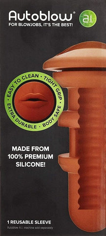 AutoBlow A.I. Sleeve Mouth Get Erection Rings Customizable Masturbator - Masturbators and Strokers