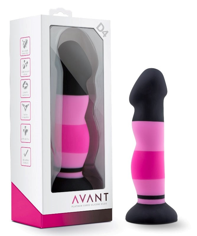 Blush Novelties Avant D4 Sexy in Pink Dildo with Dual Ridges - Non-Realistic Dildos