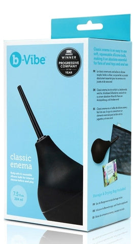 B Vibe Classic Enema Bulb 7.6oz Capacity for Anal Hygiene Preparation - Enemas and Douches