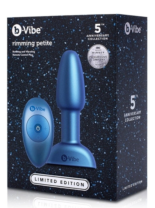 B Vibe Rimming Petite Night Sky Limited Edition with Rotating Beads - - Remote Control Vibrators