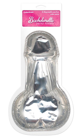 Pipedream Products Pecker Cake Pans 2 Pack Penis Shaped Baking Molds - Bachelorette and Bucks