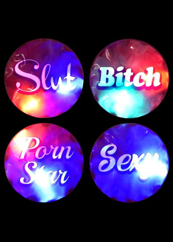Pipedream Bachelorette Party Flashing Light Party Stickers with LED Lights - Sex Games, Coupons and Tricks
