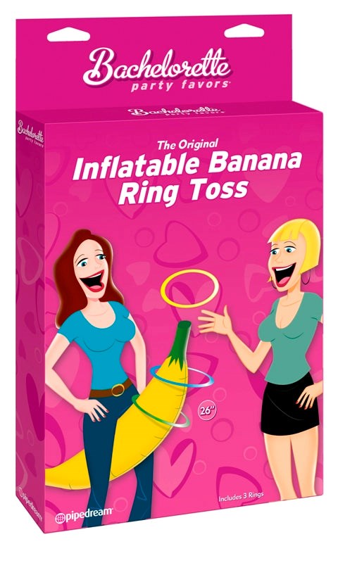 Pipedream Bachelorette Party Inflatable Banana Ring Toss Adult Party Game - - Bachelorette and Bucks