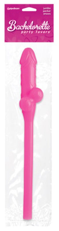 Pipedream Products Pipedream Bachelorette Party Jumbo Sucking Straw 11 Inches Novelty - - Bachelorette and Bucks