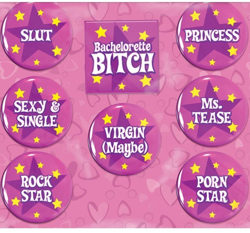 Pipedream Products Bachelorette Party Favors Party Buttons Adult Game Set - Sex Games, Coupons and Tricks