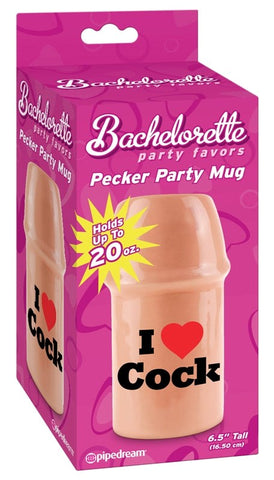 Pipedream Products Bachelorette Party Pecker Mug I Love Cock Bold Statement - Sex Games, Coupons and Tricks