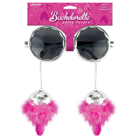 Pipedream Products Pecker Party Sunglasses with Hanging Penis Decorations - Bachelorette and Bucks