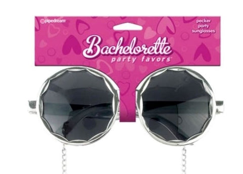 Pipedream Products Pecker Party Sunglasses with Hanging Penis Decorations - Bachelorette and Bucks