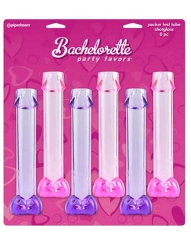 Pipedream Bachelorette Party Pecker Test Tube Shotglasses Penis Shaped Party Cups - Bachelorette and Bucks