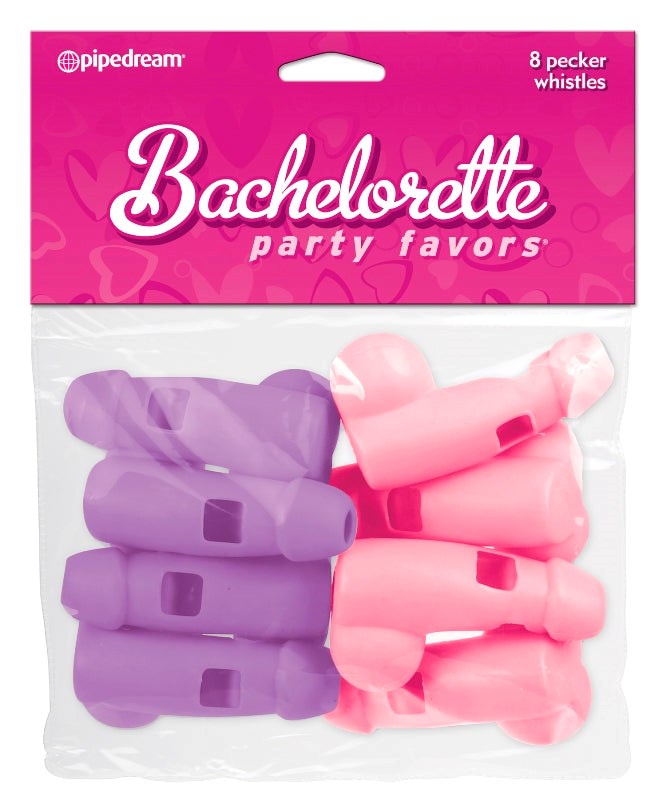 Pipedream Products Bachelorette Party Favors 8 Pack Pecker Whistles Novelty - Sex Games, Coupons and Tricks