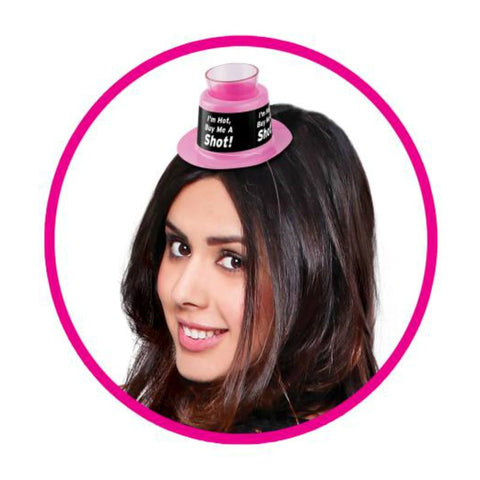 Pipedream Products Bachelorette Party Favors Shot Glass Party Hat Novelty - Bachelorette and Bucks