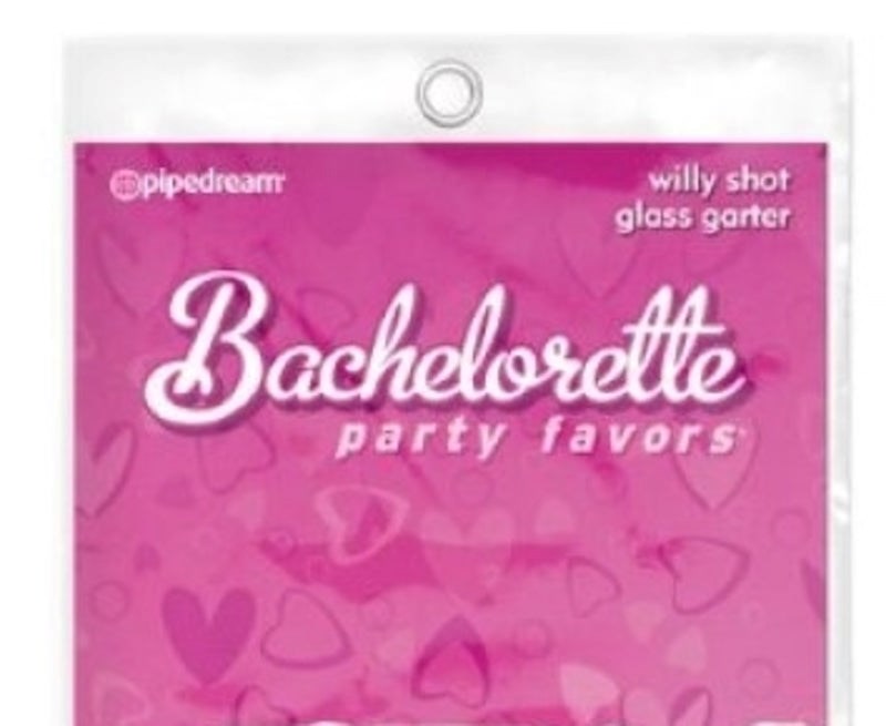 Pipedream Bachelorette Party Favors Willy Shot Glass Garter Hands Free Party - - Bachelorette and Bucks